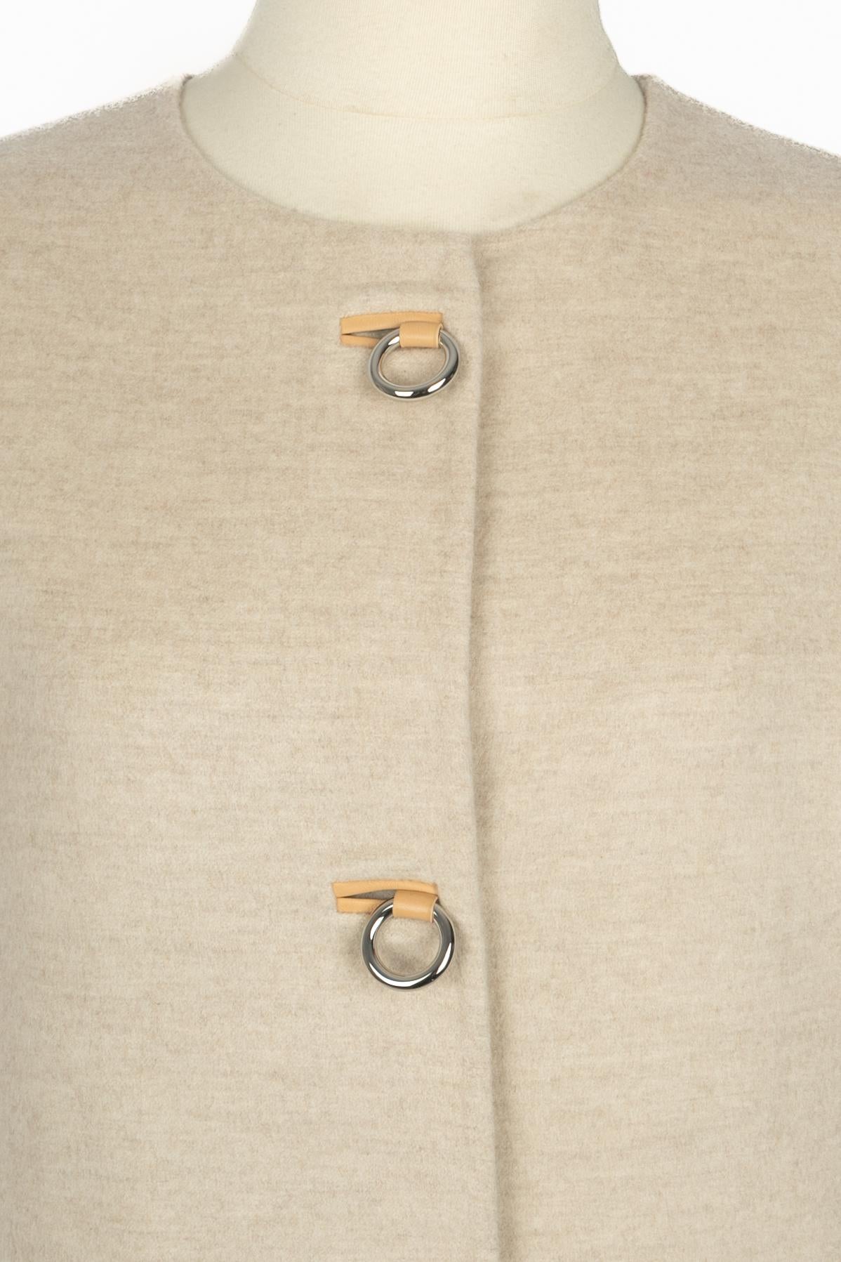 Beige Cardigan Hermès années 2000 en vente