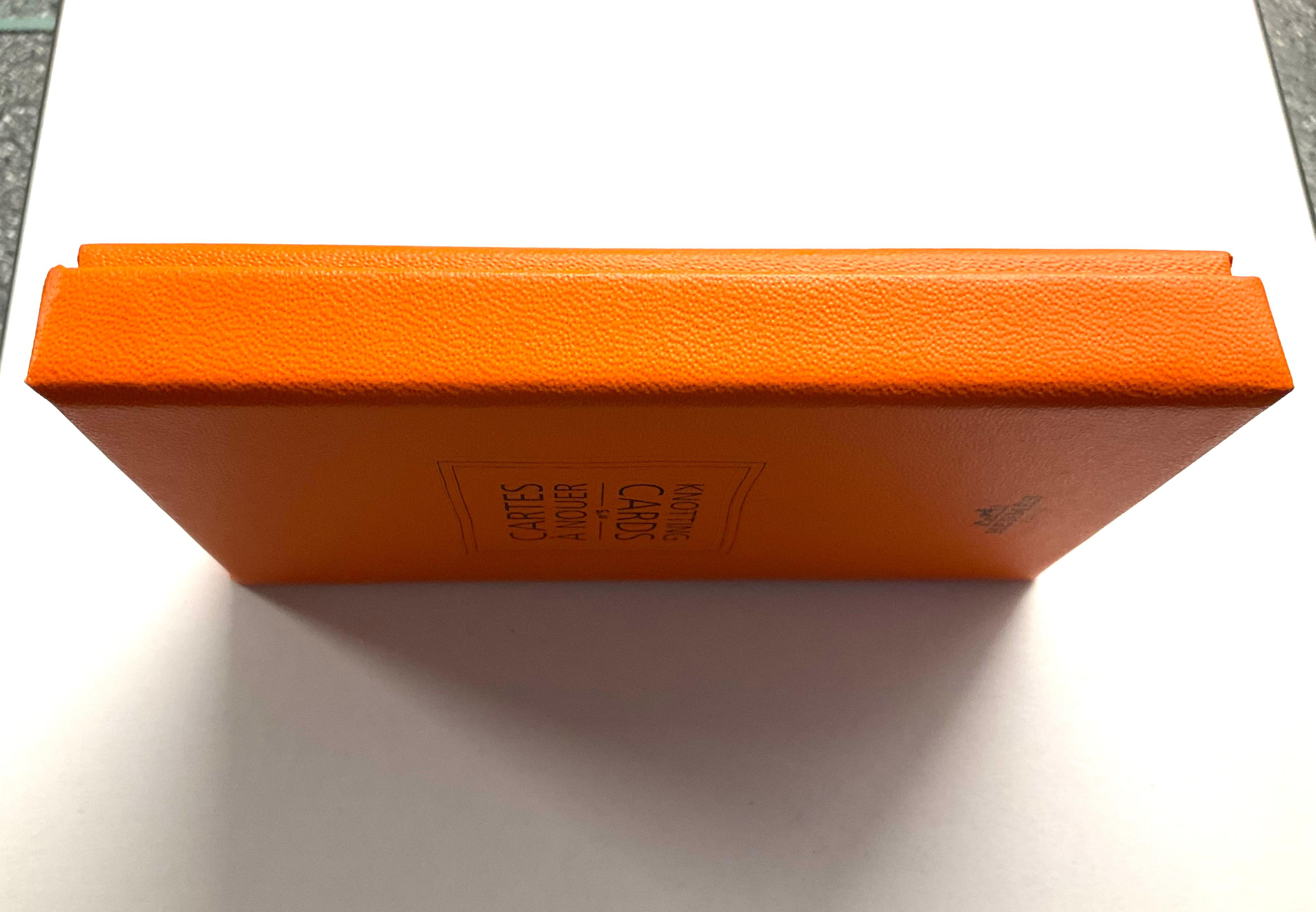 Carte da annodare d'archivio Hermès Paris Les Cartes à Nouer n. 6 in vendita 3