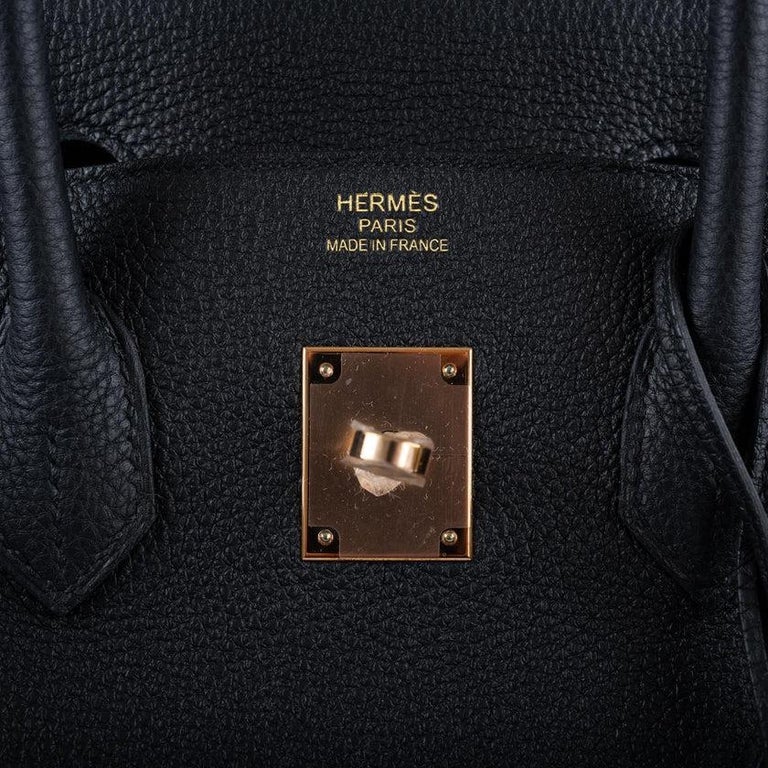 Hermès Cargo Birkin 25 Black Swift and Toile Canvas with Palladium Hardware  Bag For Sale at 1stDibs