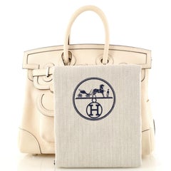 Hermes Cargo Birkin Bag Canvas and Swift 25