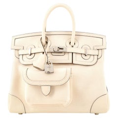 Hermes Cargo Birkin Bag Canvas and Swift 25