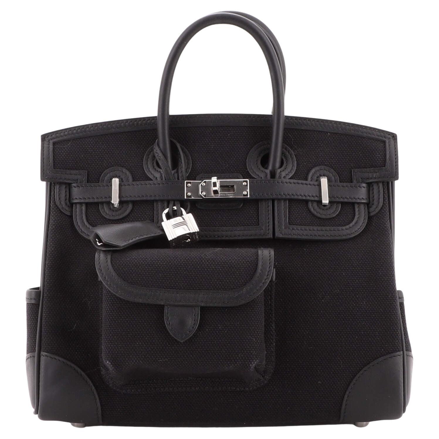 Hermes Cargo Birkin Bag Canvas and Swift 25