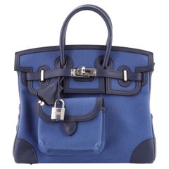 Cargo Birkin Tasche aus Segeltuch und Swift 25 von Hermès