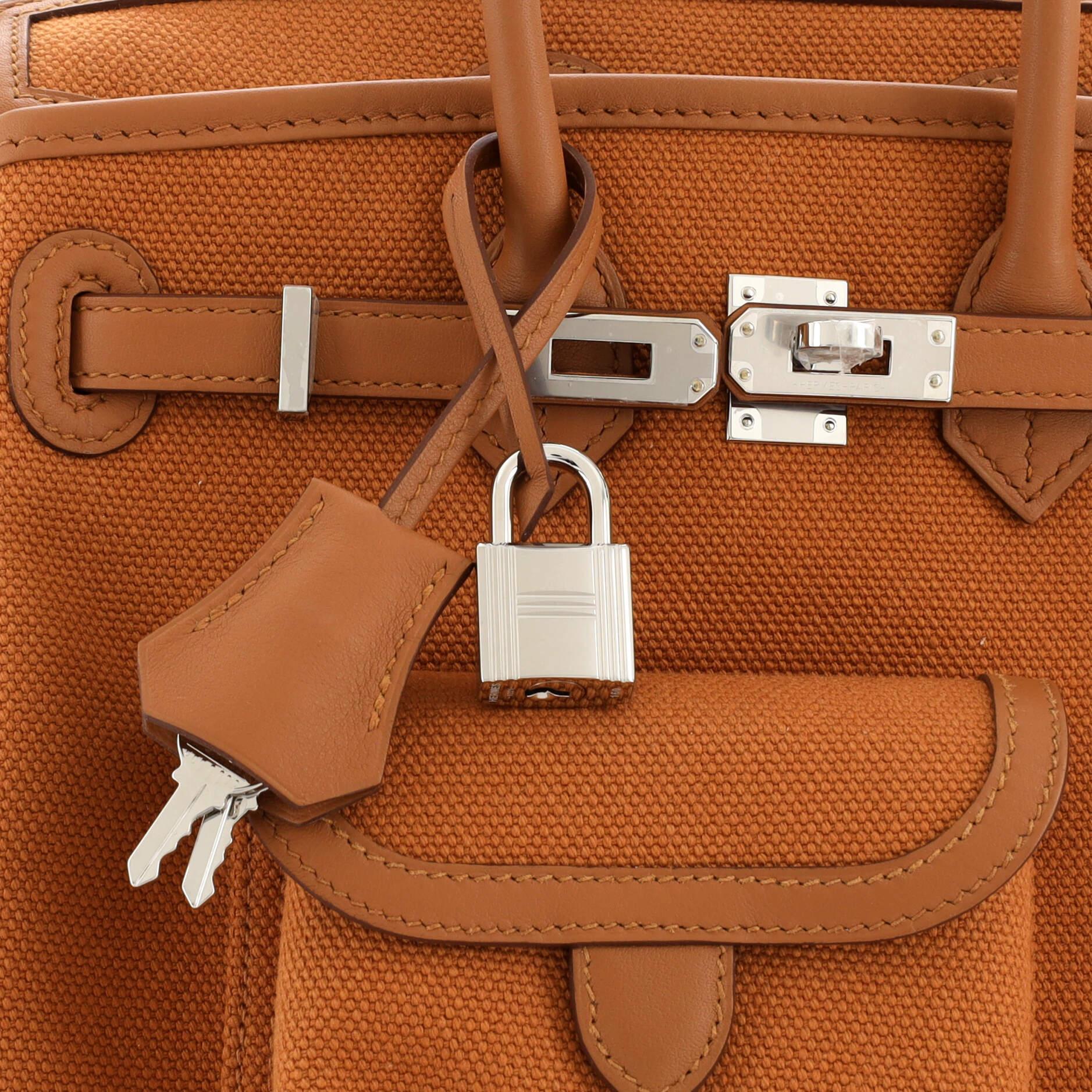 Hermes Cargo Birkin Bag Toile and Swift 25 3