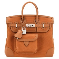 Hermès Sac à main Cargo Birkin en toile et cuir Swift 25