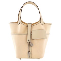 Cargo Picotin Schlosstasche aus Segeltuch und Swift PM von Hermès