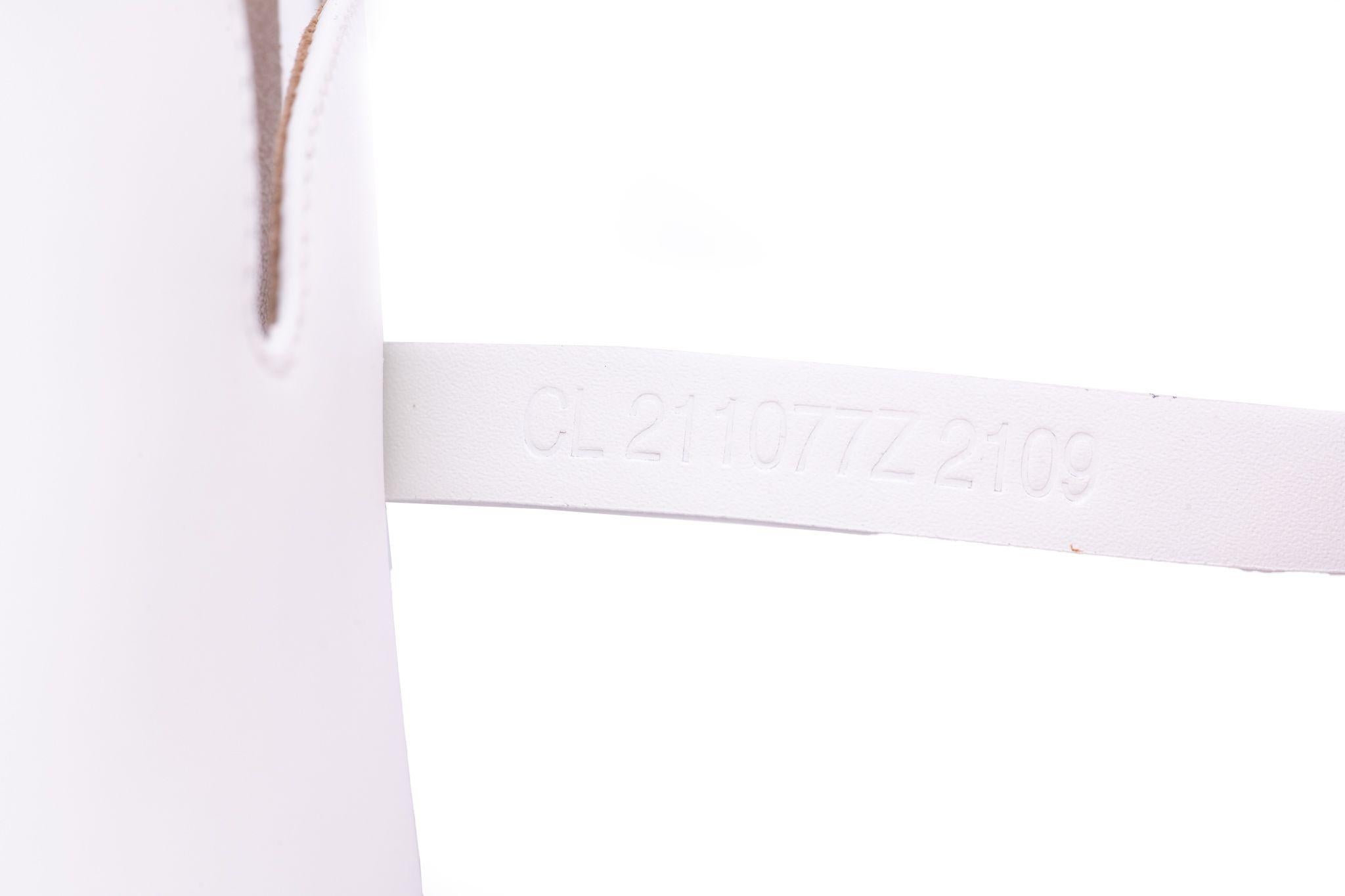 Hermès Carlotta Mule White NIB 3