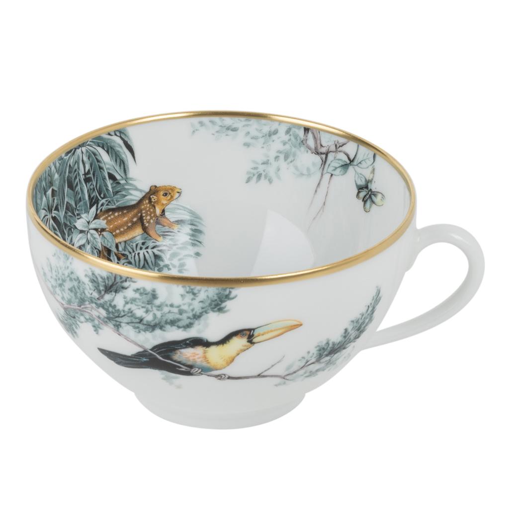Service à Café Hermès Carnets D'Equateur - 2 Tasses Et Soucoupes, Porcelaine, Neuf