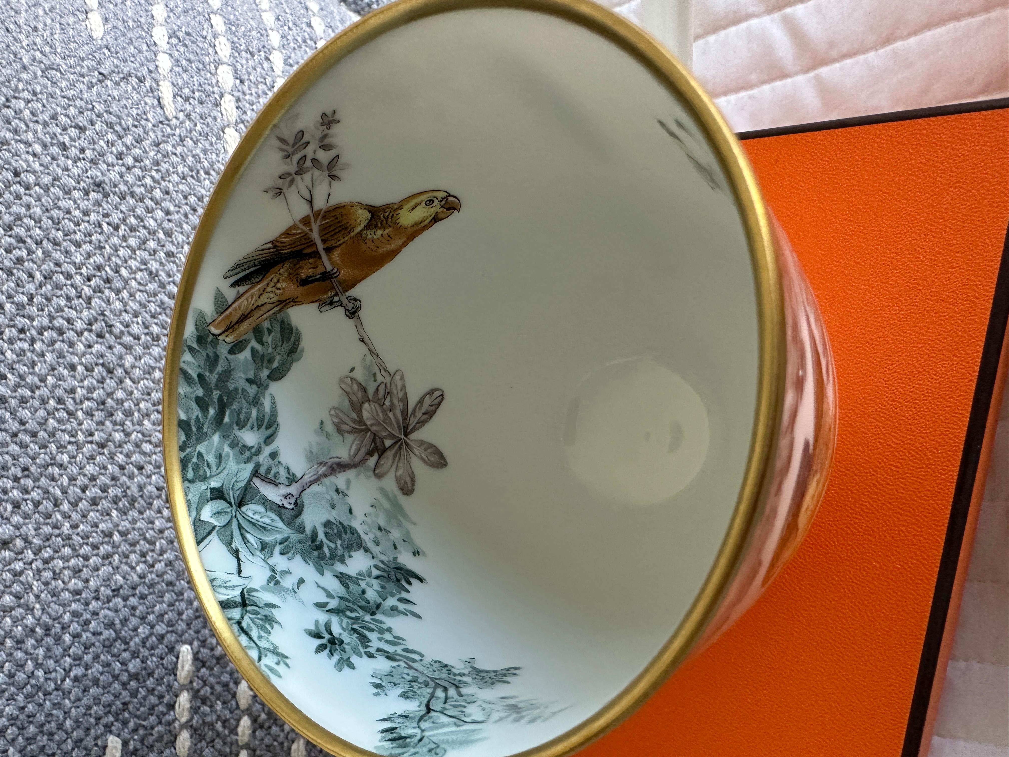Hermès Carnets d'Equateur Mug Porcelain Cups Set of 6 Cups Brand New In New Condition For Sale In West Chester, PA