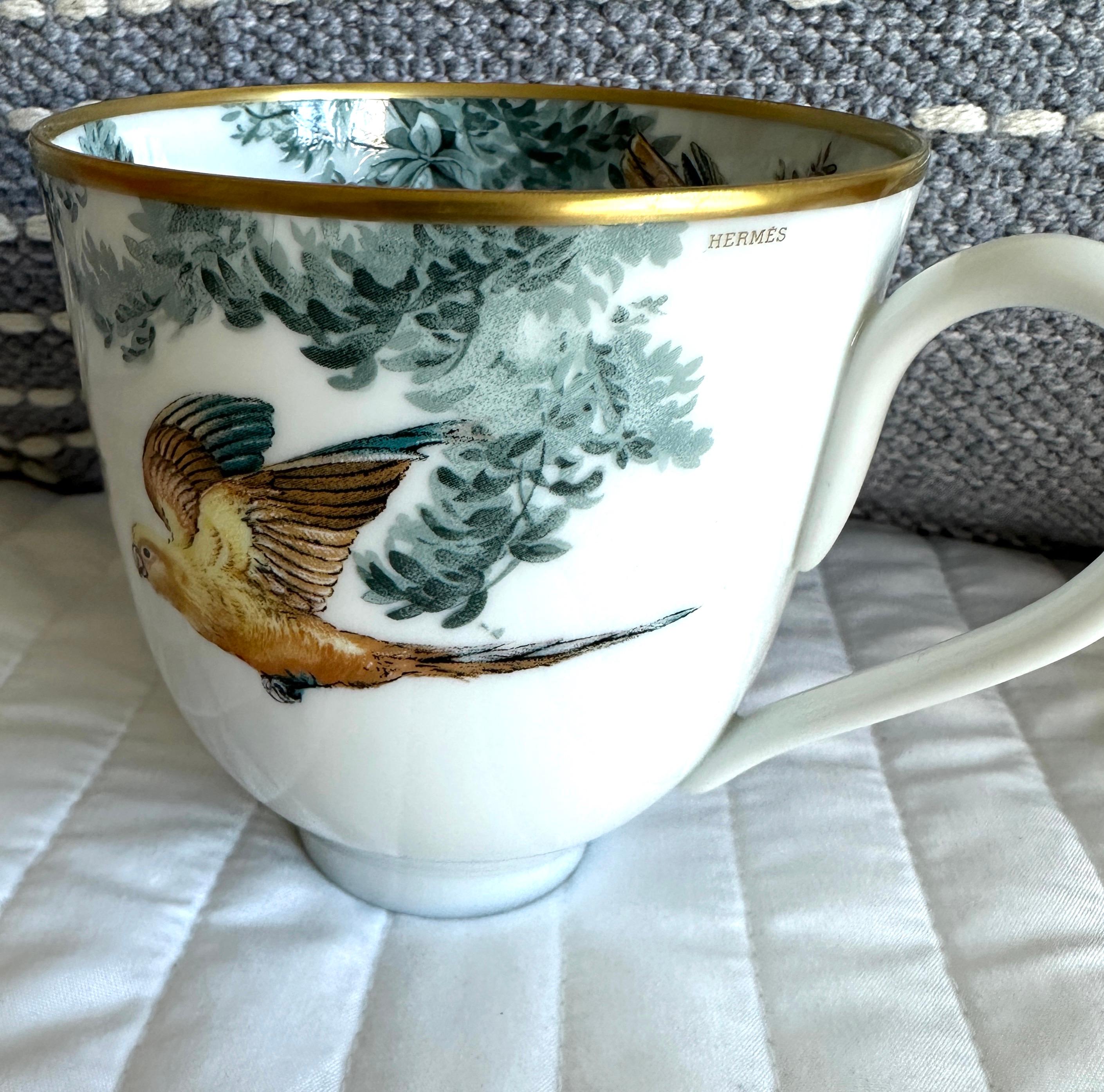 Hermès Carnets d'Equateur Mug Porcelain Cups Set of 6 Cups Brand New For Sale 3