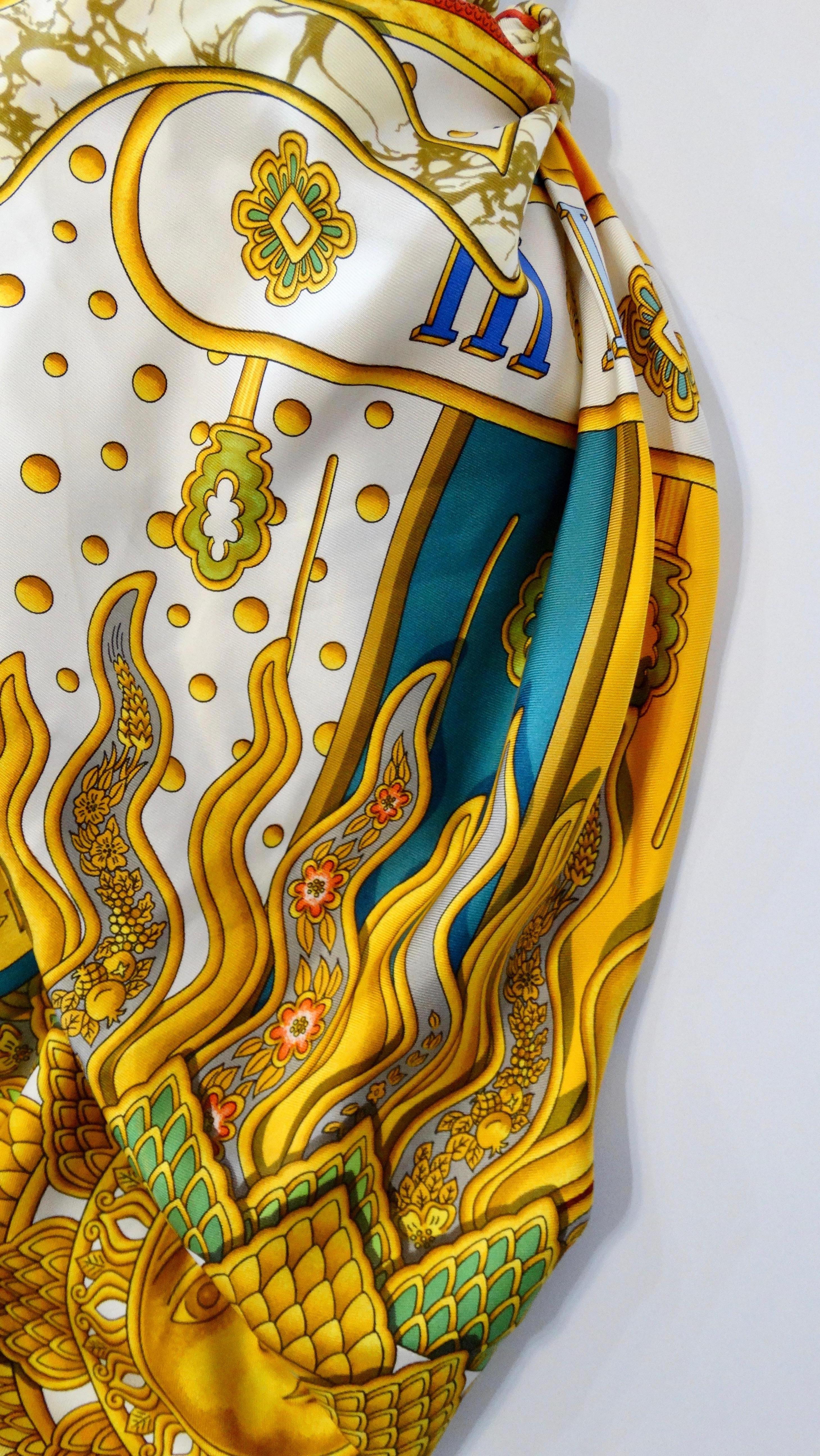 Hermes Carpe Diem & Chasse en Inda Silk Scarf Bag 3