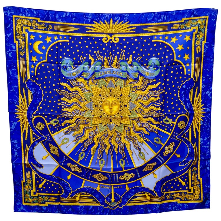 Hermes 'Carpe Diem' Scarf at 1stDibs | carpe diem hermes scarf