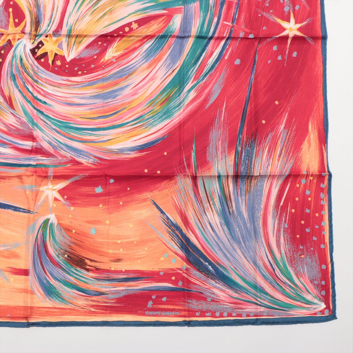 Hermès Carré 90 Feux Du Ciel Scarf Red 1