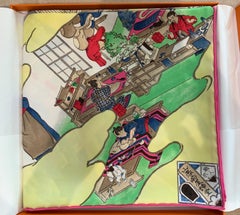 HERMES Carre 90 Les Artisans d'Hermes With Gift Box 90cm Silk Scarf