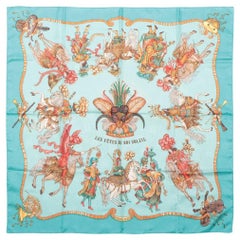 Hermès Carré 90 Les Fetes Du Roi Soleil Blue