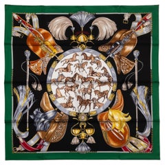 Hermes Carre Caval Cades Silk Scarf NIB