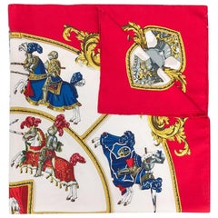 Hermès Carré Chevalerie bedruckter Seidenschal