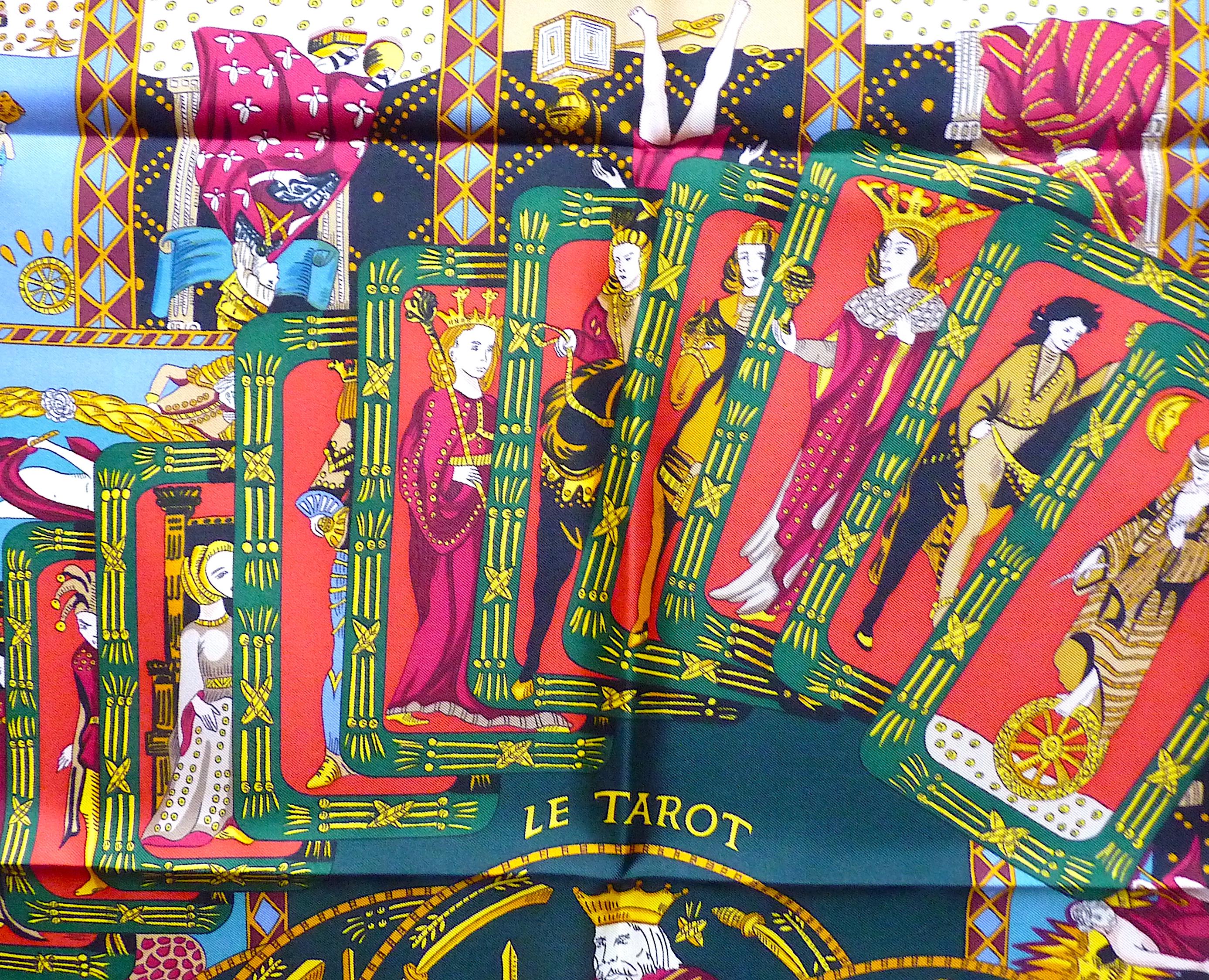Hermes Carre Le Tarot New in Box by Annie Faivre in 1991 5