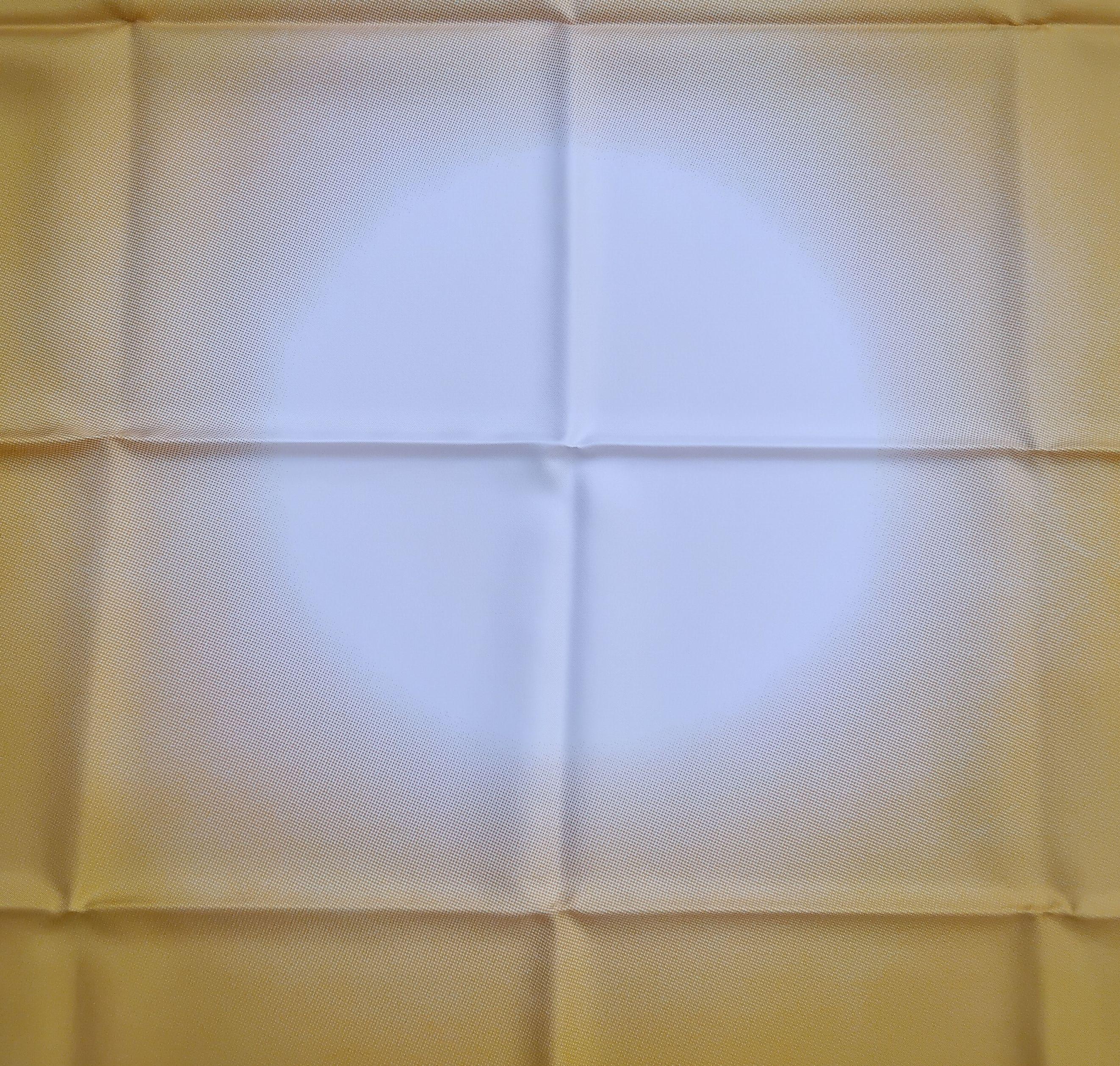 Hermès Carre Lumiere Gold Sik Scarf 90 cm For Sale 2