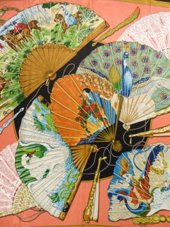 Hermès Carré or Scarf "Brise de Charme" by Julie Abadie Circa 1991/1993