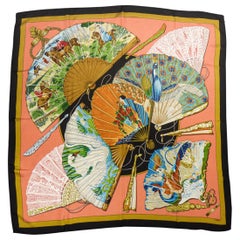 Vintage Hermès Carré or Scarf "Brise de Charme" by Julie Abadie Circa 1991/1993