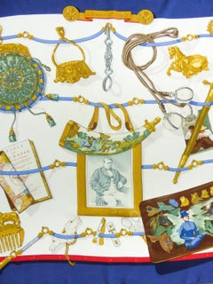 Hermès Carré or Scarf "Mémoire d'Hermès" by Caty Latham-Audibert Circa 1997 (?)