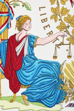Hermes Carré scarf "Liberté, Egalité, Fraternité"