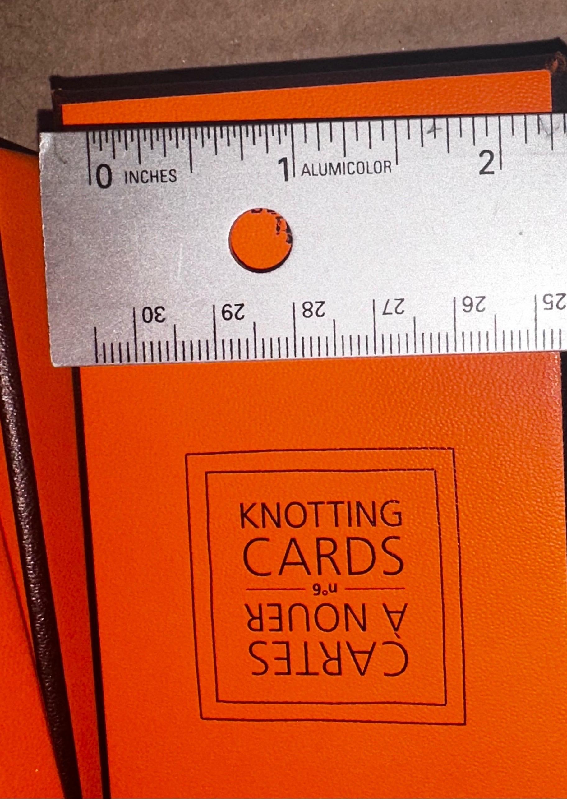 20th Century Hermés Cartes A Nouer, Scarf Knotting How-To Card Set, New in Box, France  For Sale