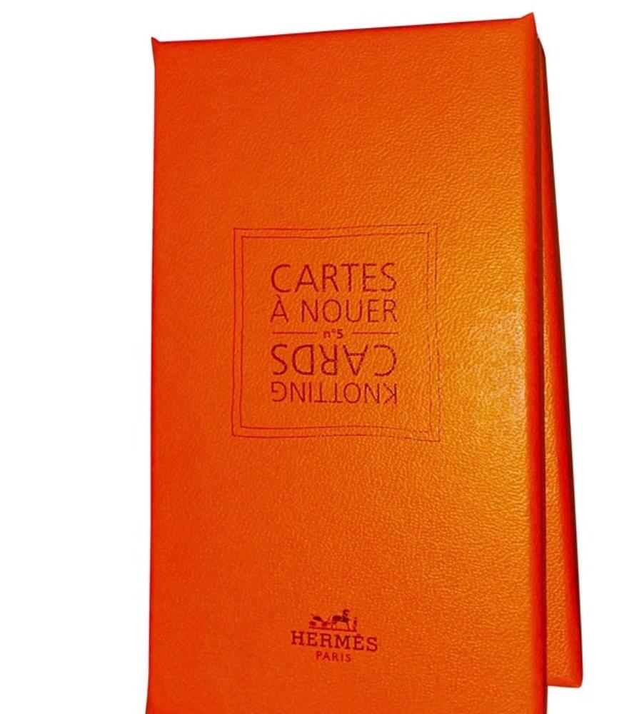 Paper Hermés Cartes A Nouer, Scarf Knotting How-To Card Set, New in Box, France For Sale