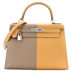 Hermes Casaque Kelly Handbag Epsom 28
