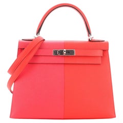 Hermes Casaque Kelly Handbag Epsom 28