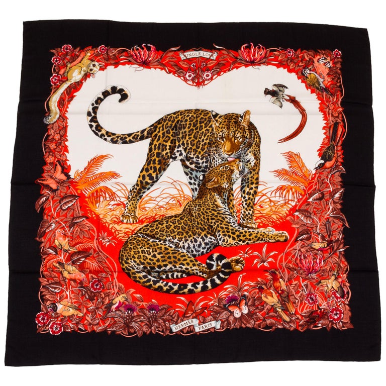 Hermes Jungle Love - 15 For Sale on 1stDibs | hermes jungle love scarf, hermes  jungle love twilly, jungle love hermes scarf