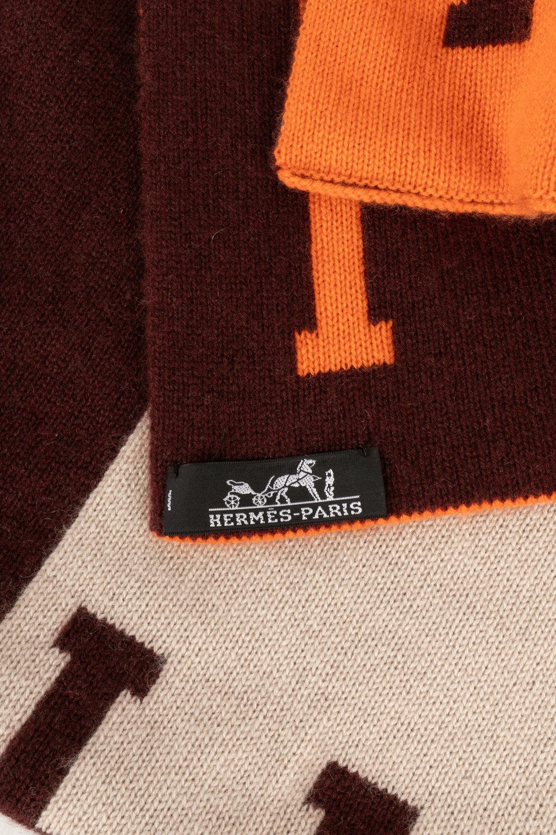 Hermès Cashmere and Wool Plaid/Blanket For Sale 1