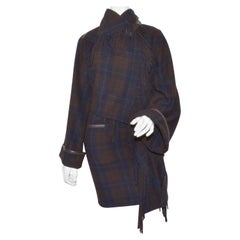 Hermes Cashmere Capelet and Skirt Set with Fringed Design