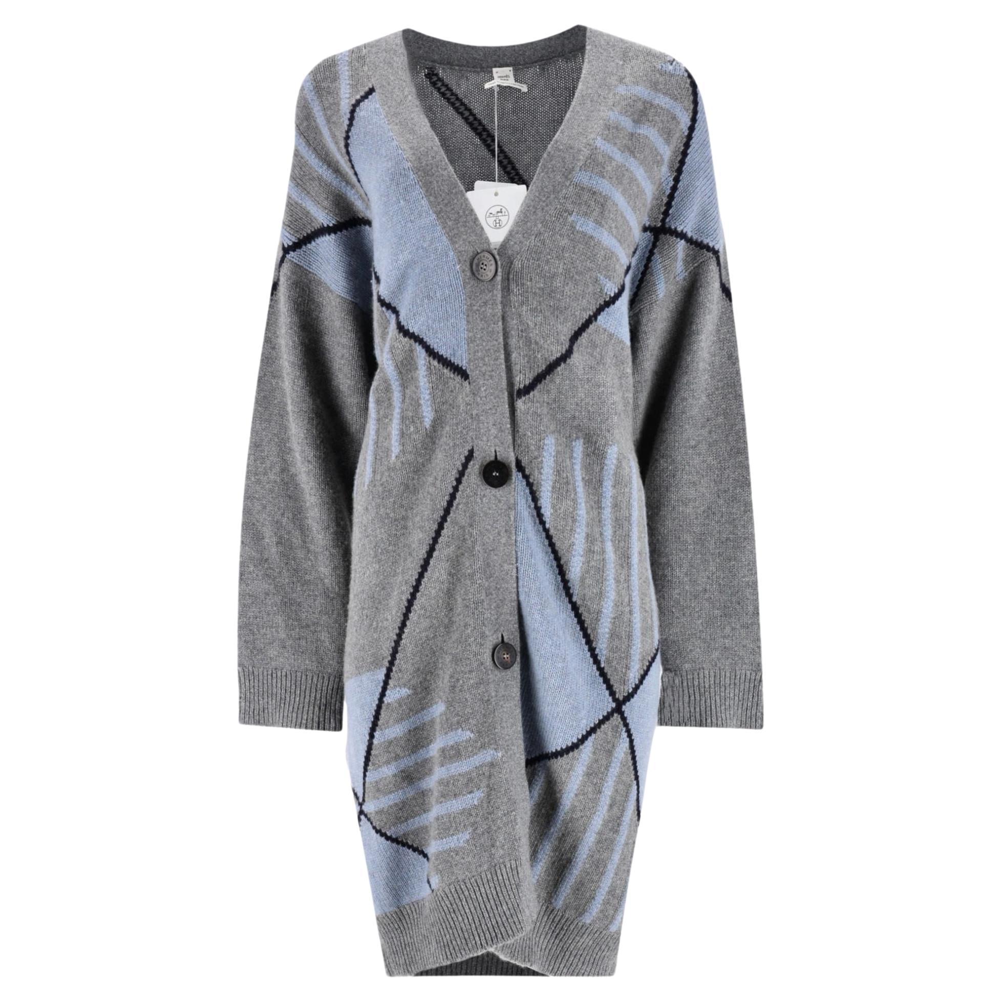 Hermes Cashmere Cardi/Coat For Sale