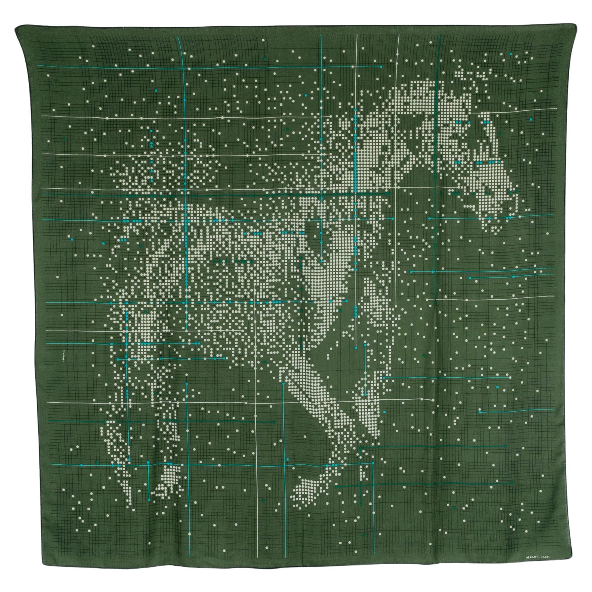 Hermès cashmere foulard 'Celestial horse' For Sale