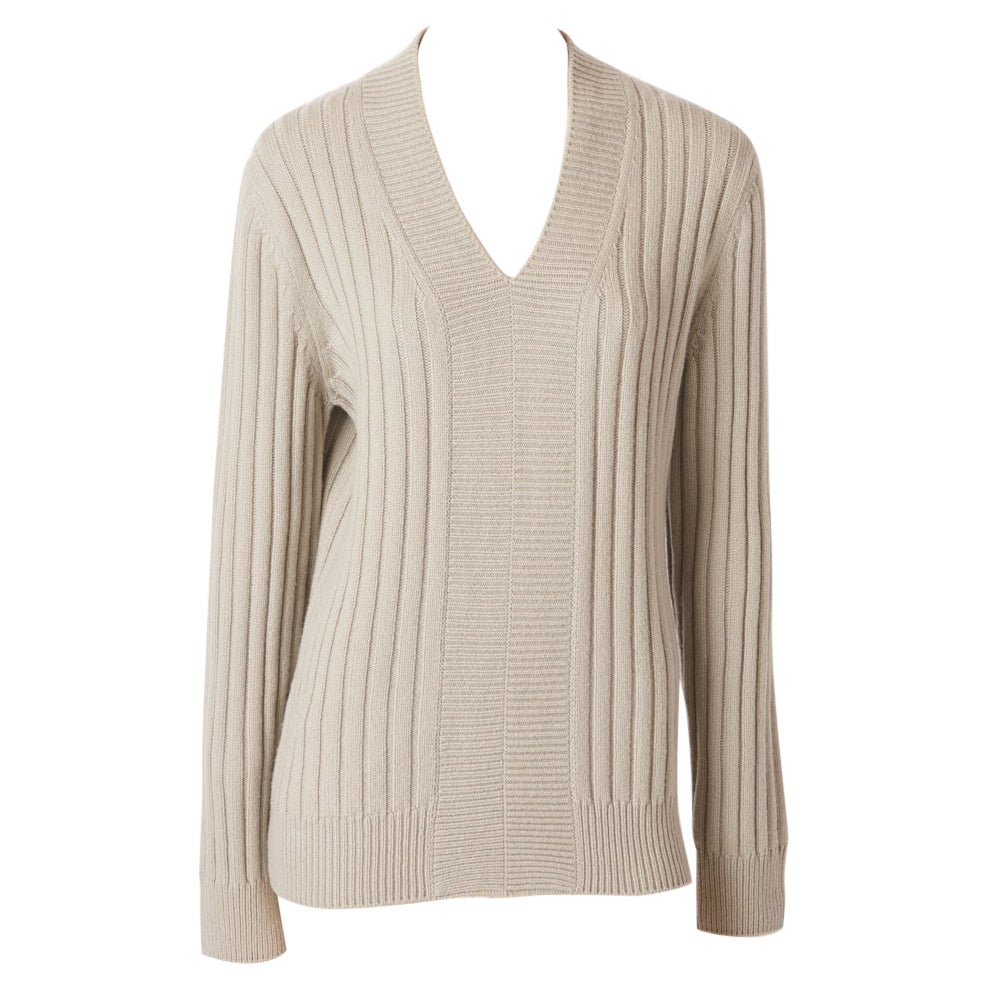 Hermès Cashmere Knit V Neck  Sweater