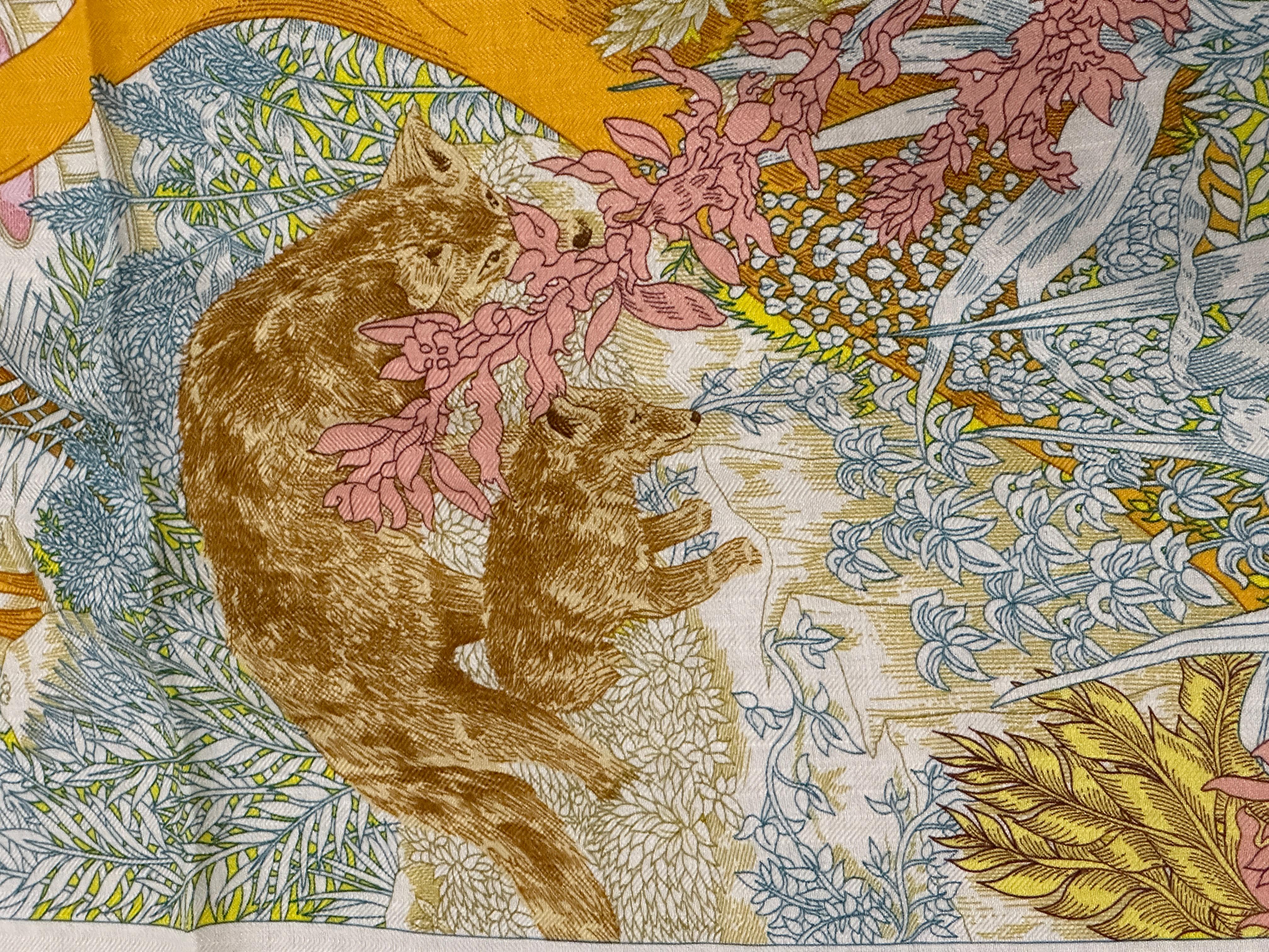 Hermes Cashmere Retour a la Nature shawl 140 Colorway 05 3