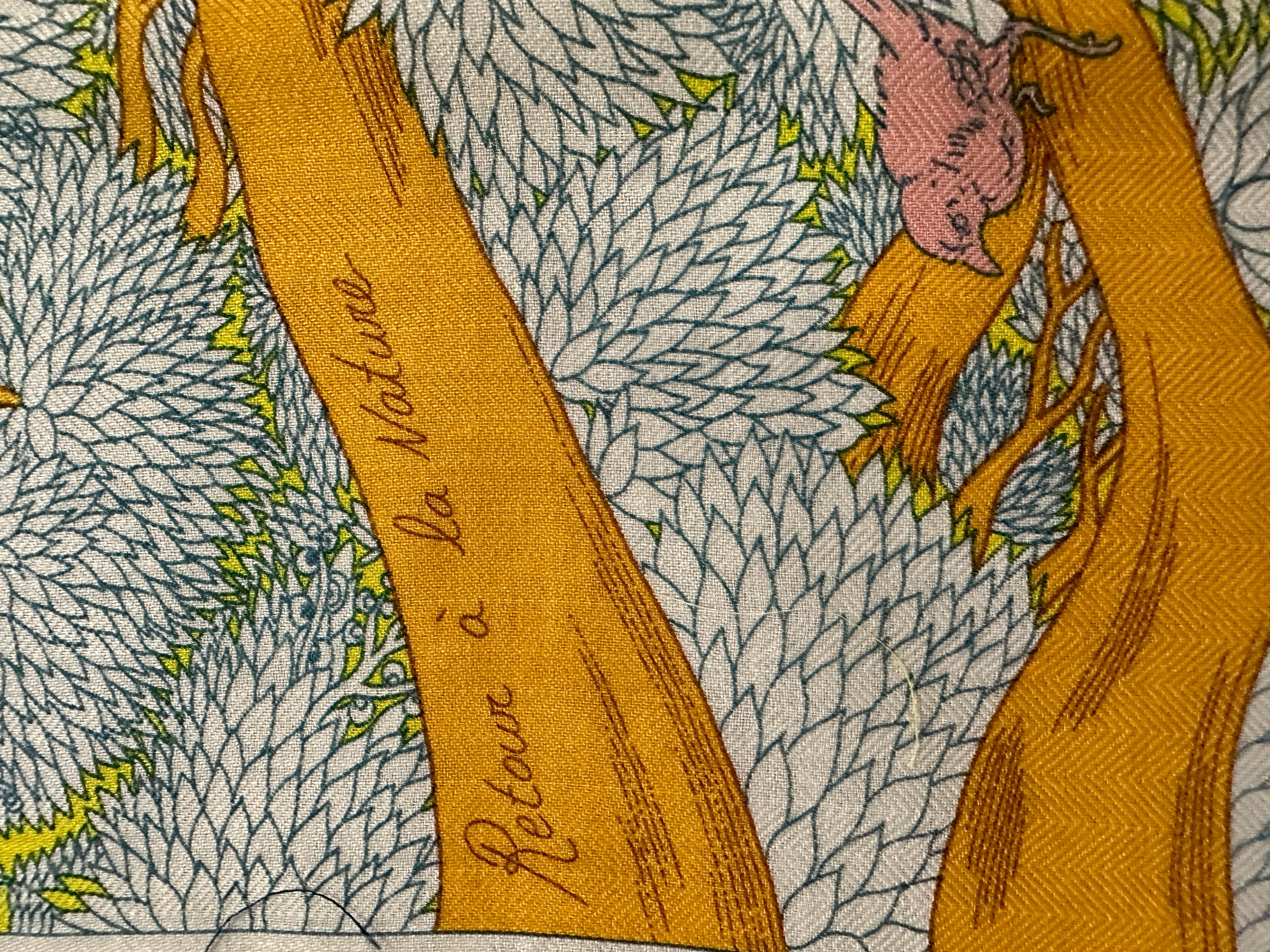hermes retour a la nature shawl