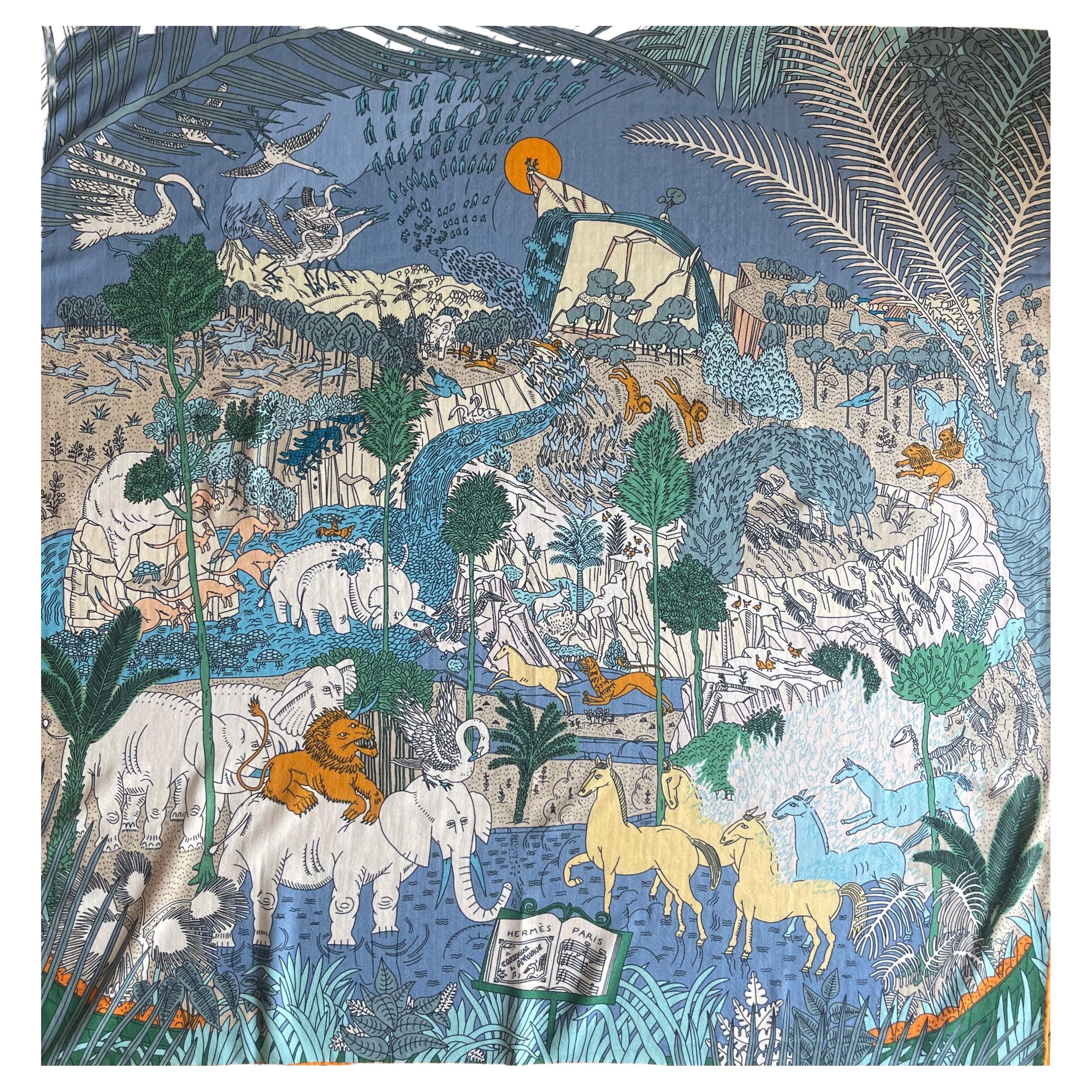 Hermès Cashmere Scarf  "Le Carnaval des Animaux"