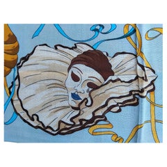 Hermès Cashmere Shawl Scarf Carnaval de Venise Venezia Fetes Venitiennes 54'