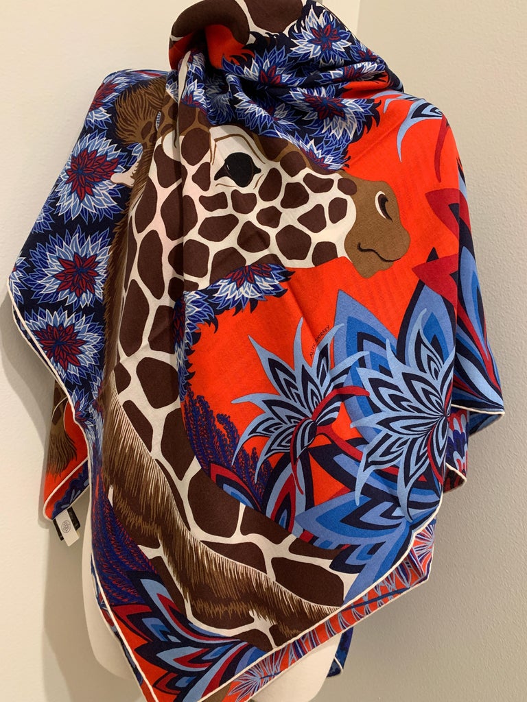 Hermes Cashmere Shawl/Scarf The Three Graces Giraffes Alice Shirley at
