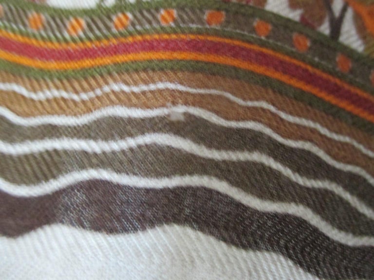 Hermes Cashmere Silk Scarf Les Jardins D Armenie For Sale At 1stdibs