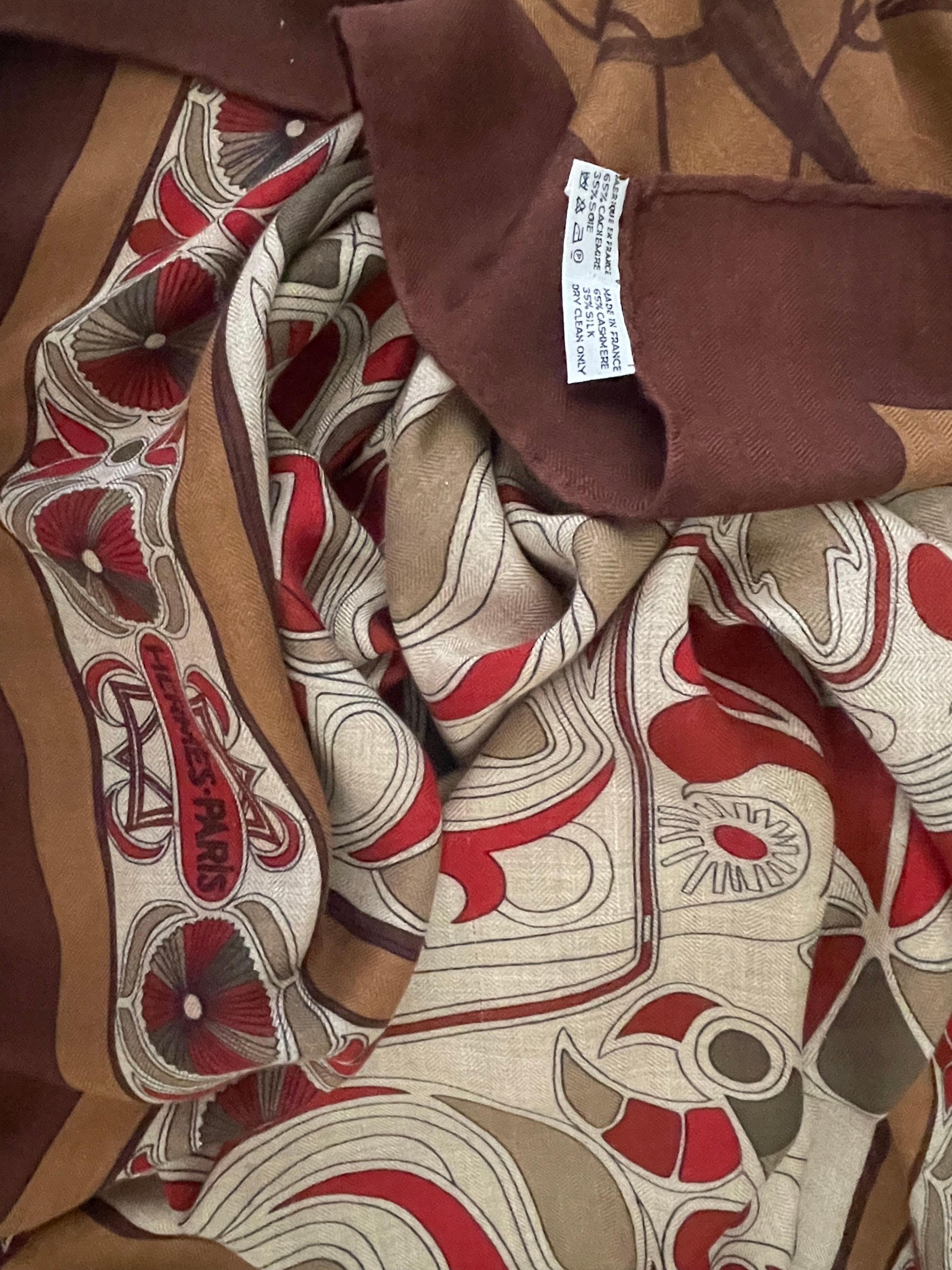 Scialle in cashmere e seta di Hermès 