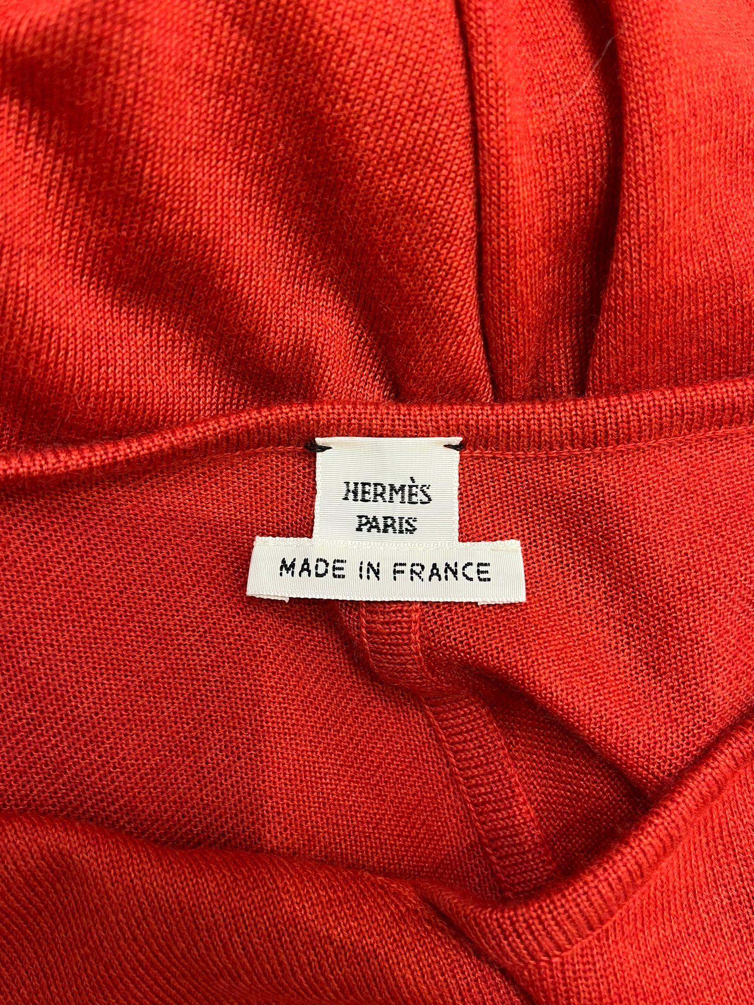 Women's Hermes Cashmere & Silk Twillaine Boucles Et Galons Du Tsa Jumper For Sale