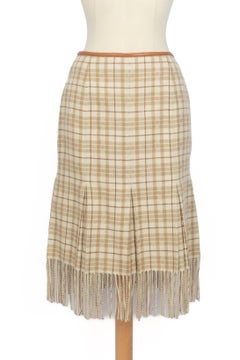 Hermès cashmere skirt