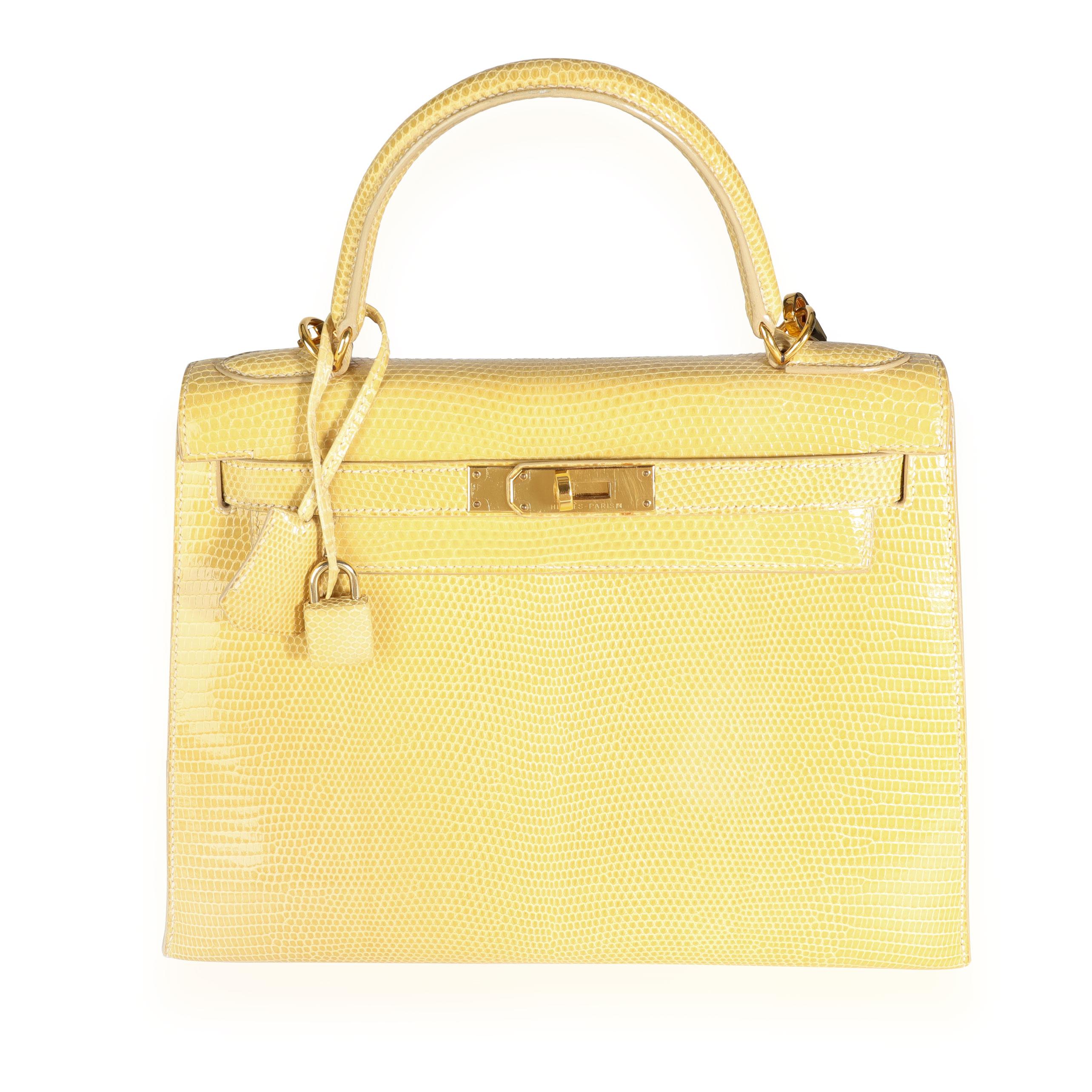 Hermès Casse Shiny Lizard Sellier Kelly 28 GHW In Good Condition For Sale In New York, NY