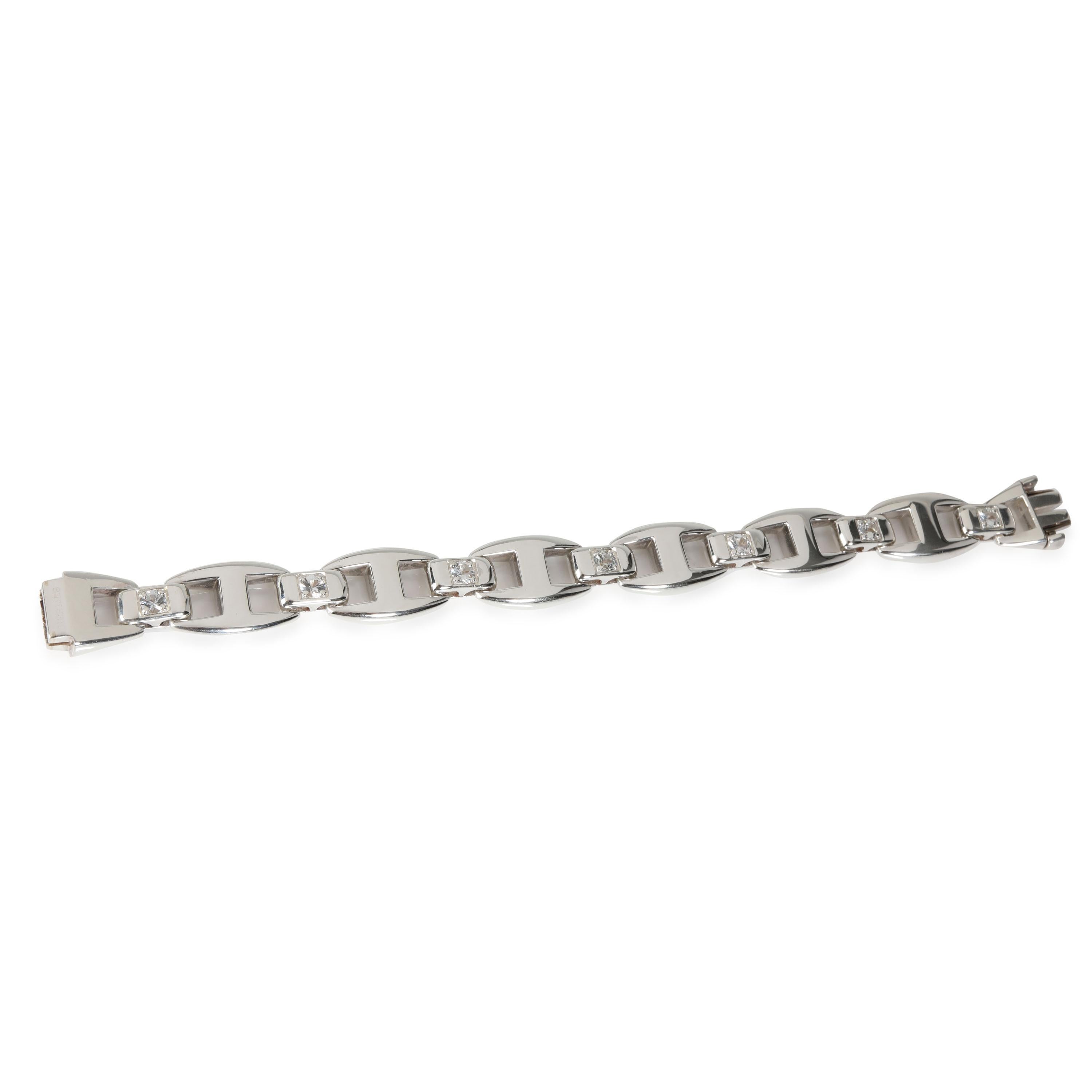 Hermès Cassiopee Sapphire Link Bracelet in  Sterling Silver

PRIMARY DETAILS
SKU: 115207
Listing Title: Hermès Cassiopee Sapphire Link Bracelet in  Sterling Silver
Condition Description: Retails for 2250 USD. In excellent condition and recently