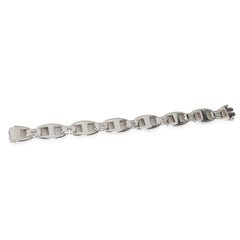 Hermès Cassiopee Sapphire Link Bracelet in Sterling Silver