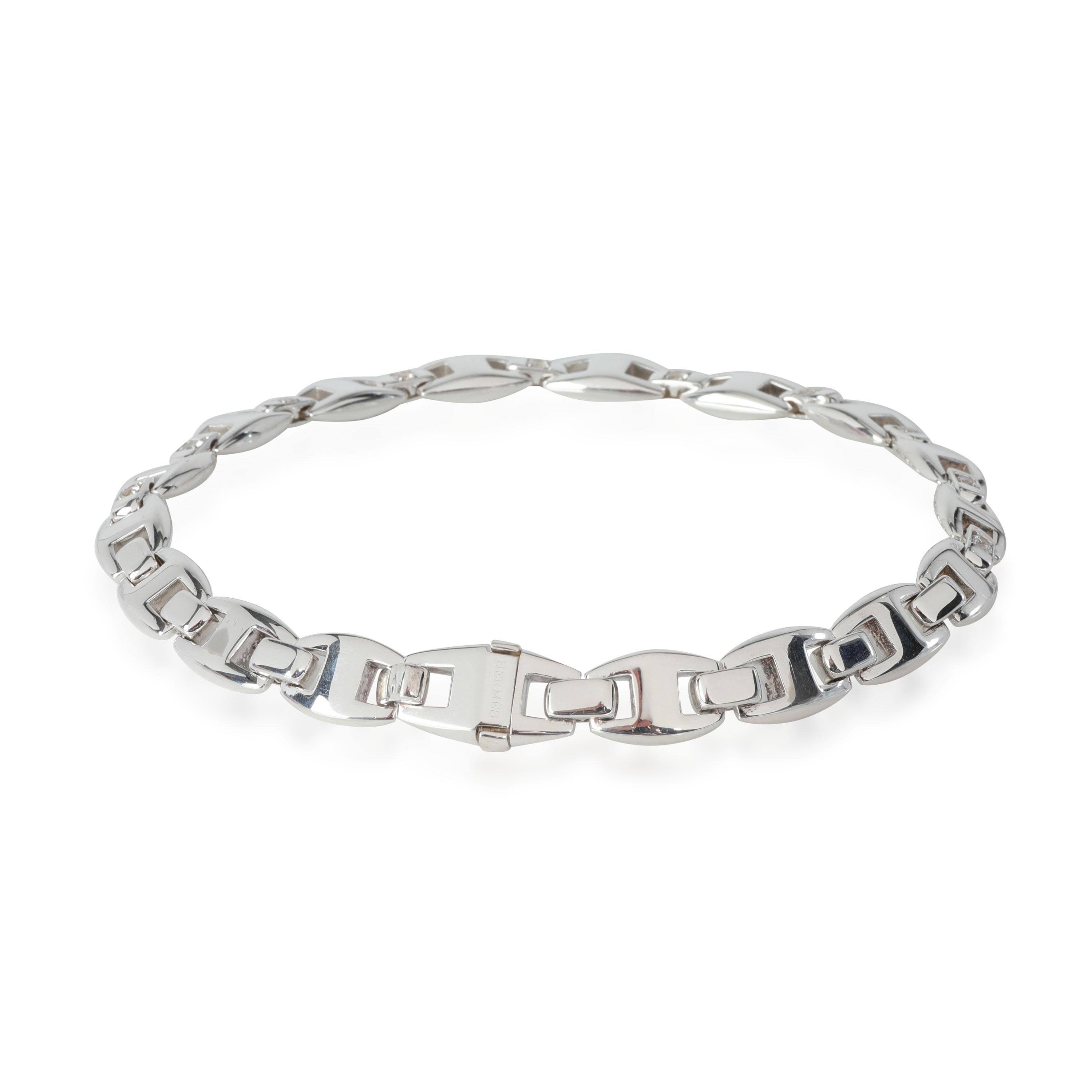 Halskette von Hermès Cassiopee mit Saphir in Sterlingsilber Damen